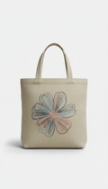 Custom embroidered canvas tote bag