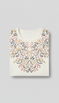 Embroidered crisp cotton shirt